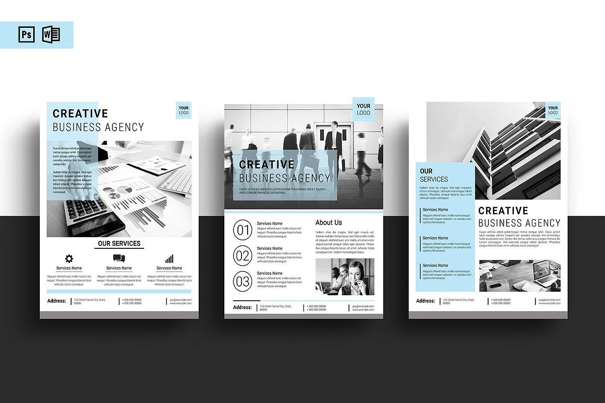 Minimal Business Flyer Bundle, a Flyer Template by Template Shop (Photo 2 of 4)