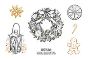 Big Christmas Holiday doodle set, a Seasonal Illustration by Wild Muse (Thumbnail 7 of 10)