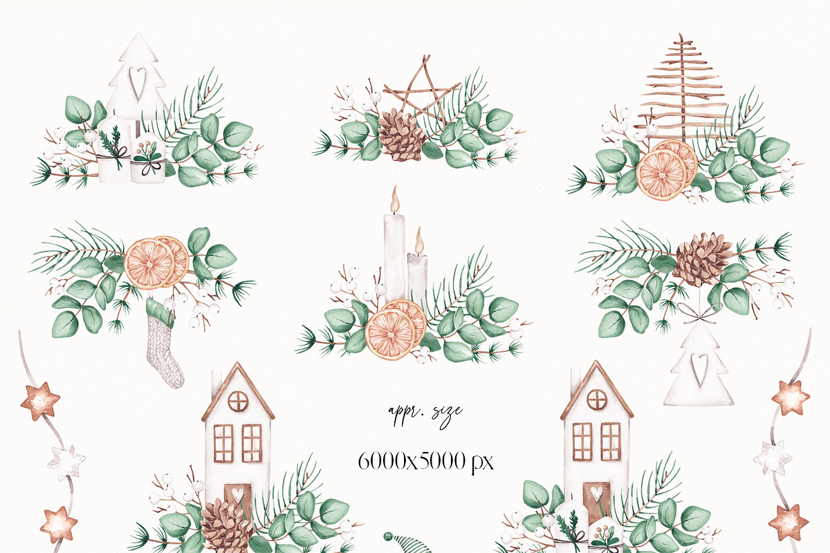 Noel Christmas Collection, a Seasonal Illustration by SirenaArt (Photo 12 of 20)