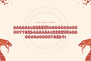 Snake Venom - Modern Chinese NewYear, a Sans Serif Font by overlaytemplates (Thumbnail 5 of 5)