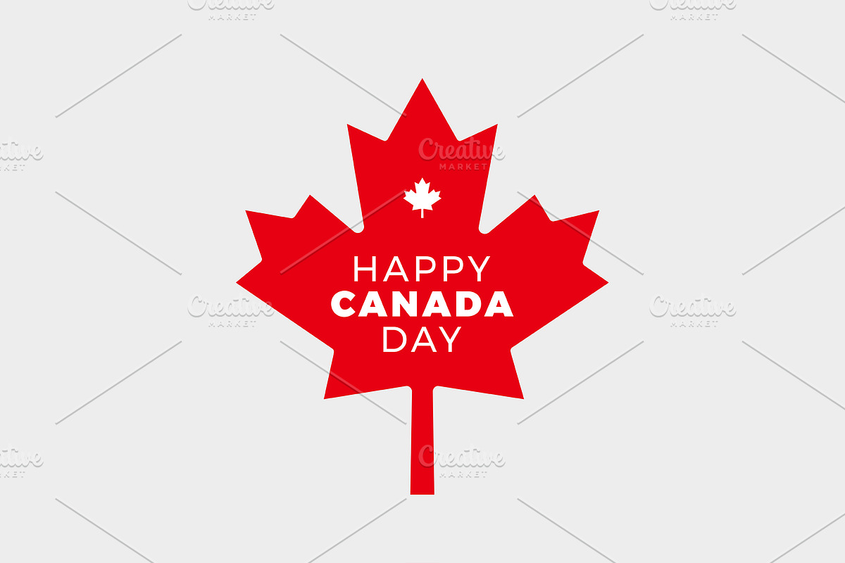 Canada Day Greeting Card Vector Pack, a Background Graphic by Bordo (Photo 3 of 6)