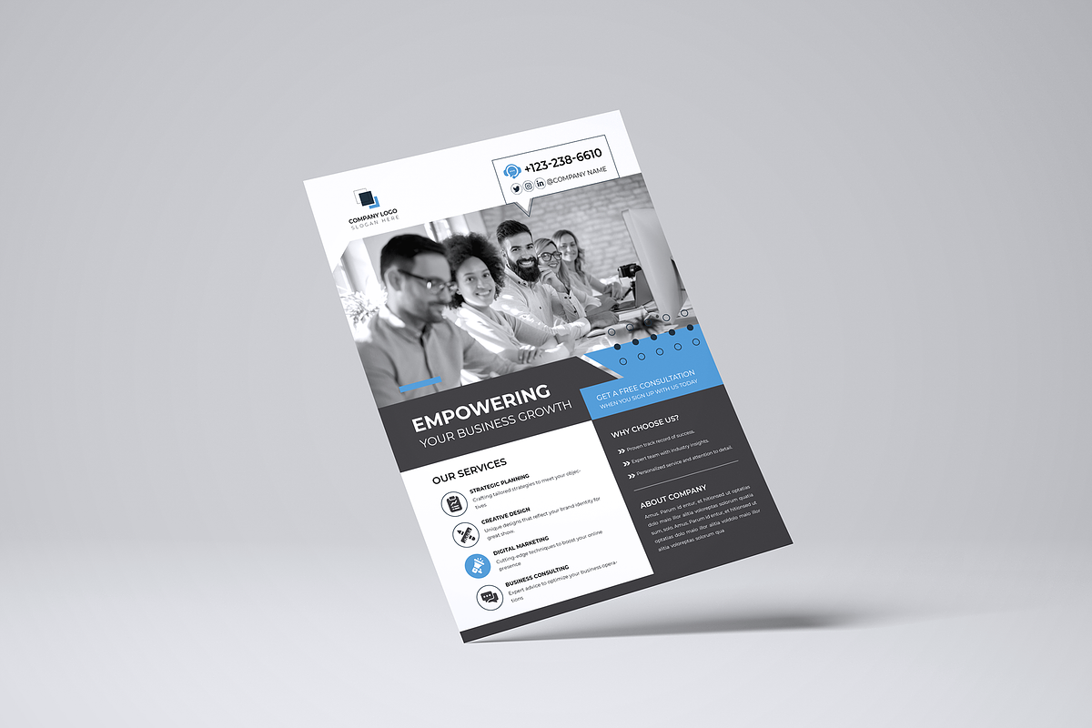 Flyer Template | Canva | Word, a Flyer Template by Template Zone (Photo 2 of 7)