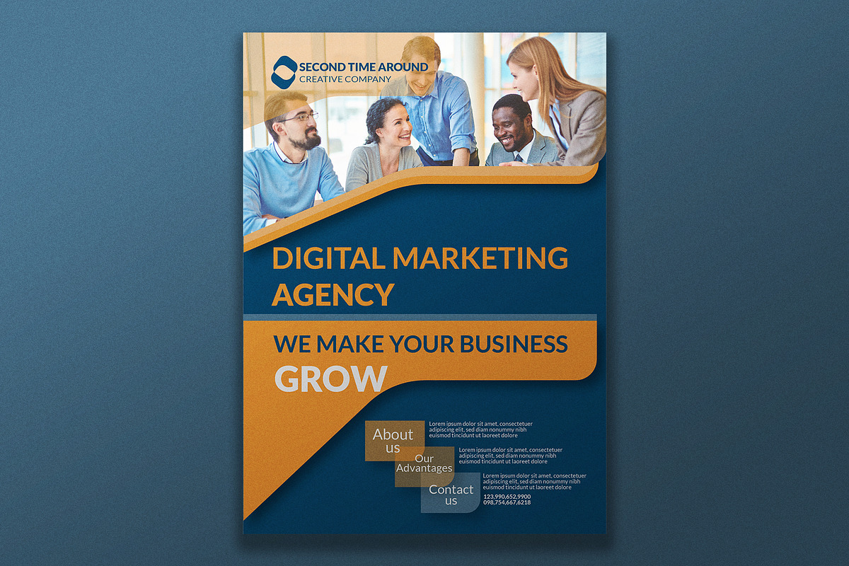 Business & Services Flyer, a Flyer Template by designerzDukan (Photo 2 of 2)
