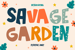 Savage Garden – 3 Quirky Playful Fon, a Font by PutraCetol Studio