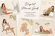 Digital Nomad Girls Illustration Set, a Work Illustration by Irena Art (Thumbnail 1 of 10)