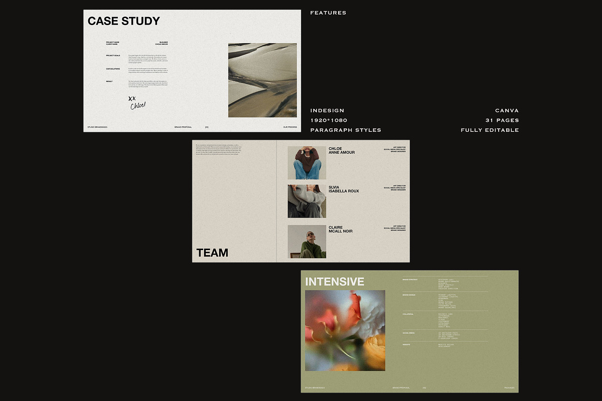 BLEU | Brand Proposal, a Magazine Template by Studio Brand (Photo 5 of 13)