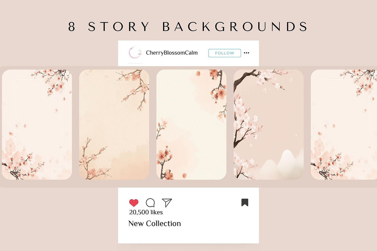 Japanese-Inspired Social Media Kit, a Social Media Template by Vandy Fullum (Photo 5 of 8)