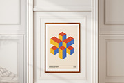 3D Geometry Printable Wall Art Set, a Background Graphic by C Design Studio (Thumbnail 5 of 28)