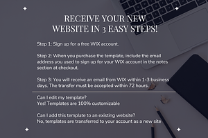 WIX Website Template For Consultants