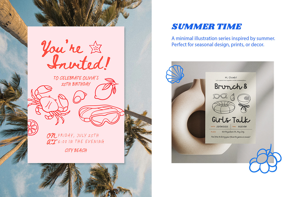 Summer time, a Decorative Illustration by Sweet Corner (Photo 2 of 7)