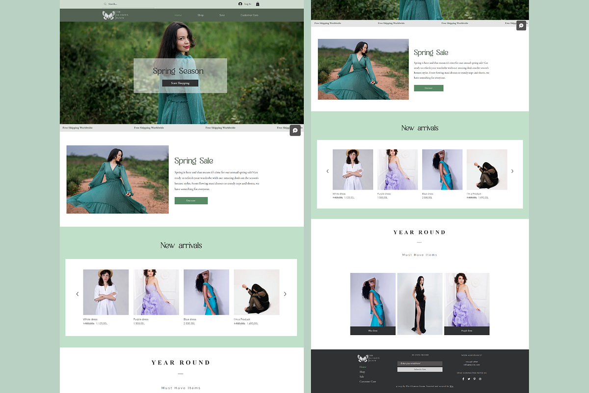 Wix Website Template Aesthetic Shop, a Wix Template by Wixify Studio (Photo 2 of 10)