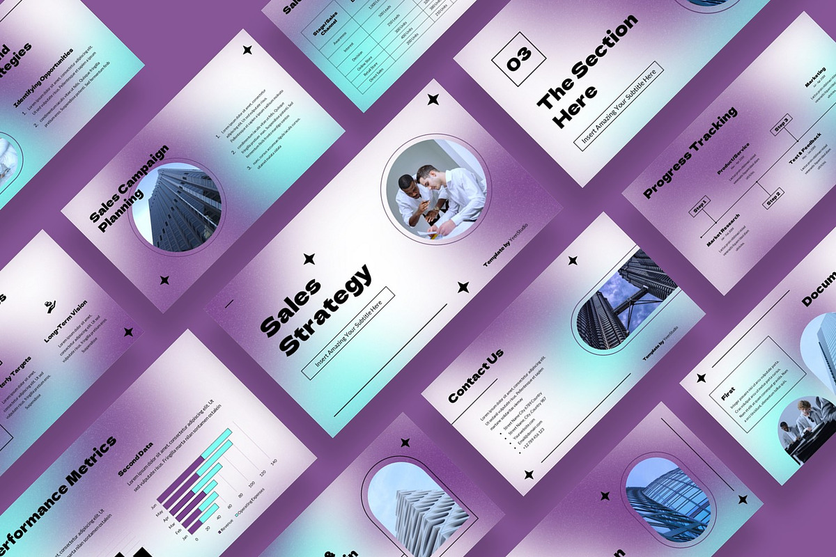 Sales Strategy Presentation Template, a Presentation Template by BumbleGraph Studio (Photo 4 of 4)