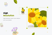 Flower and Plants Isometric Icons, a Duotone Icon by Brickclay (Thumbnail 2 of 7)