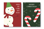 Retro Christmas Cards, a Design Template by Barsuk's Shop (Thumbnail 1 of 2)