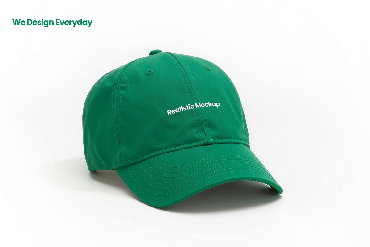 Real Cap Mockup, a Hat Mockup by We Design Everyday (Photo 6 of 7)