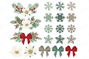 Rustic Pine Christmas Vectors, a Decorative Illustration by Amanda Ilkov (Thumbnail 4 of 5)