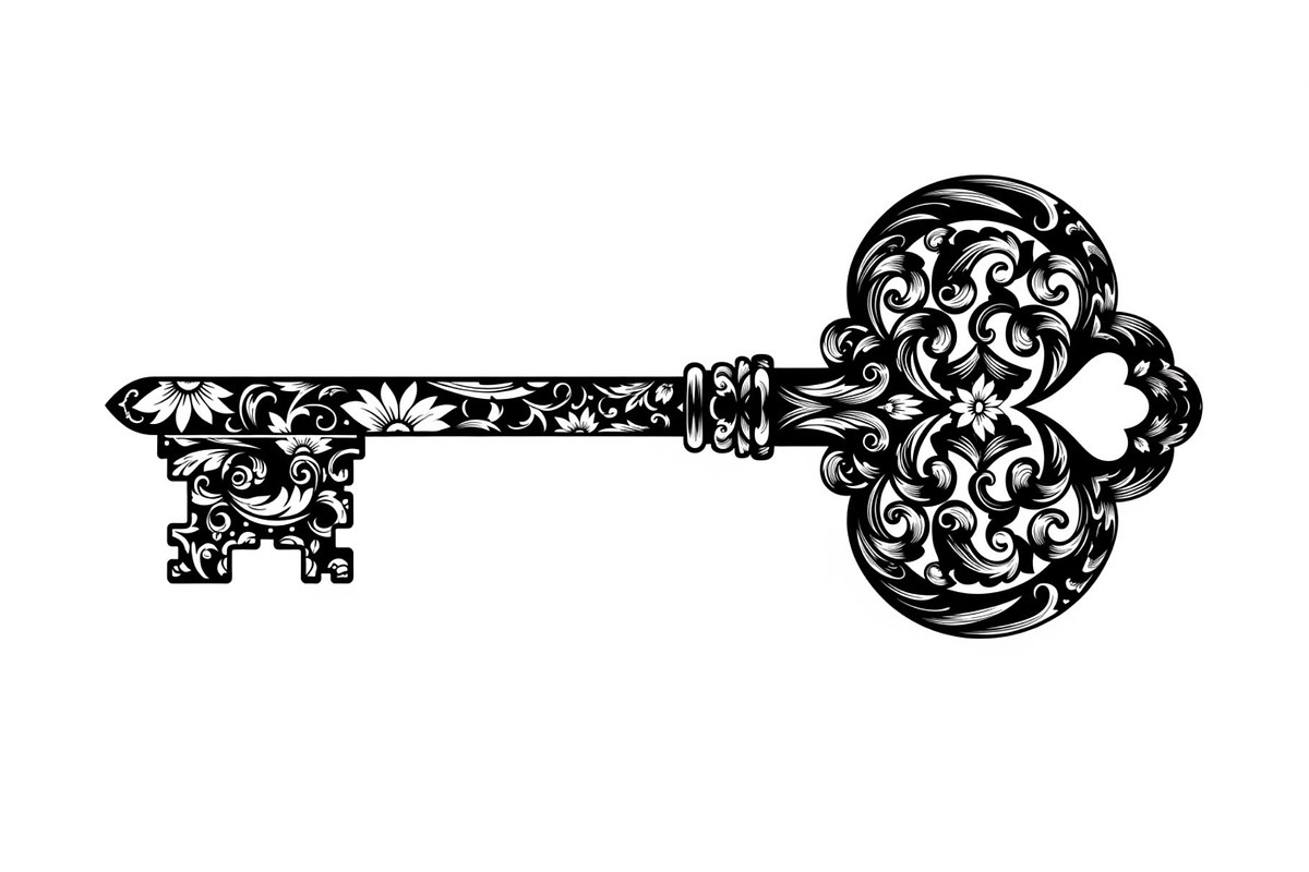 Ornamental Vintage Key SVG Bundle, an Illustration by Gaye Art (Photo 29 of 31)