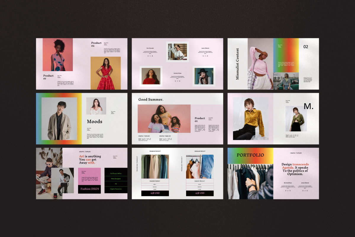 Exupery - New Trend Google Slide, a Presentation Template by Dirtytemp Studio (Photo 9 of 11)