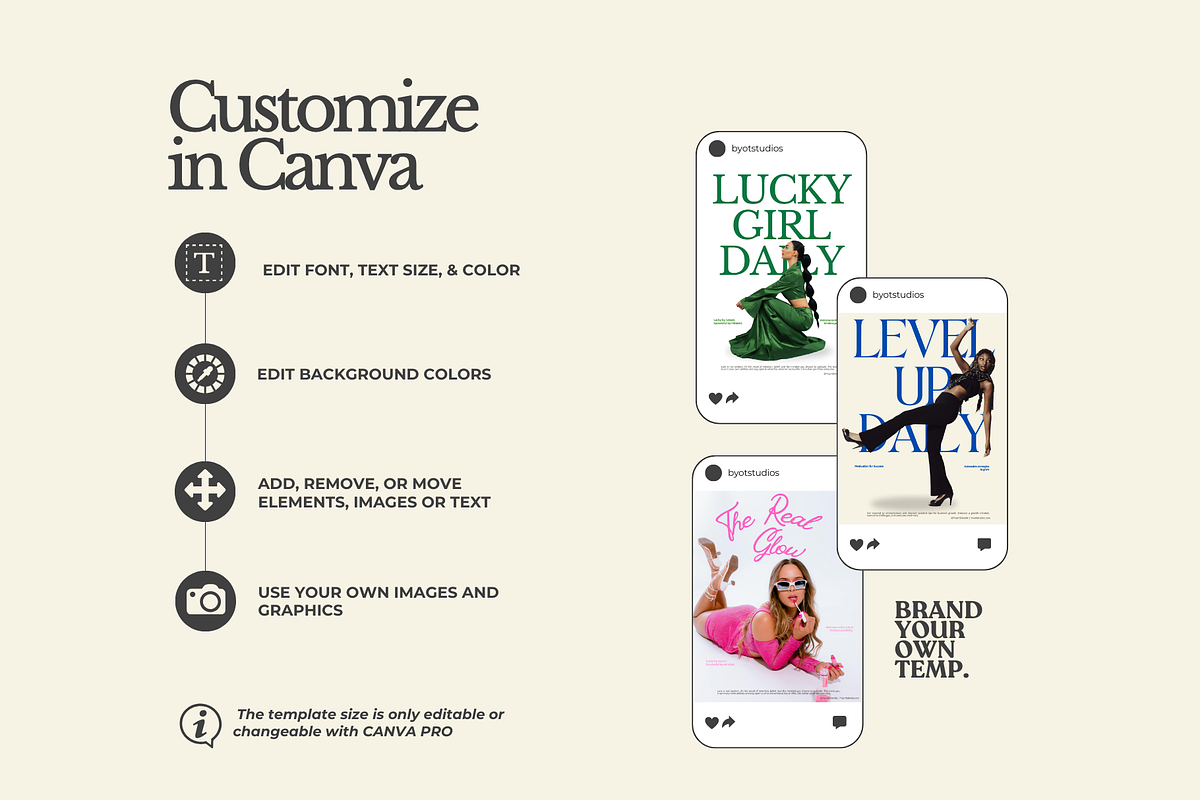 Editorial Social Media Canva, a Templates & Theme by BYOTstudios (Photo 8 of 10)