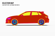 2026 Sport Performance Hatchback Set, an Advertising Mockup by Halal Graphic Studio (Thumbnail 6 of 12)
