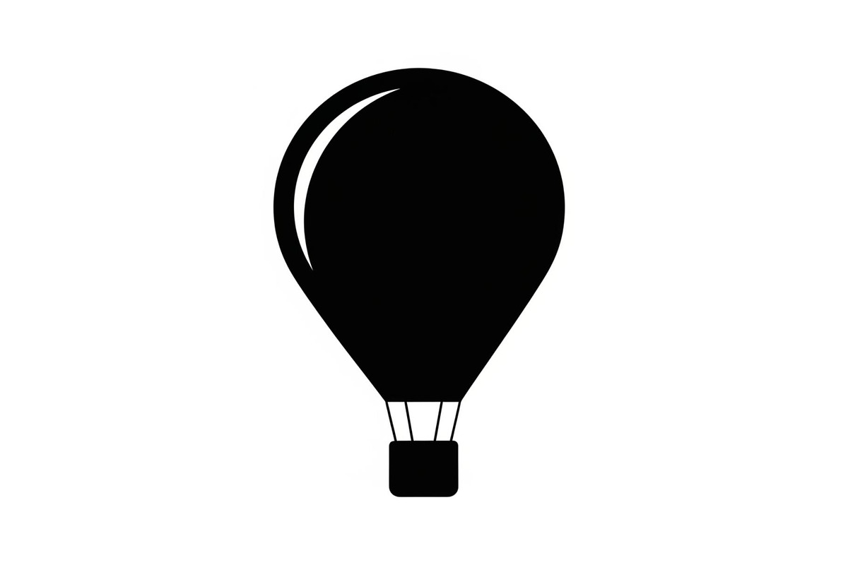 Hot Air Balloon Silhouette Bundle, an Illustration by Designer_Momina (Photo 14 of 51)