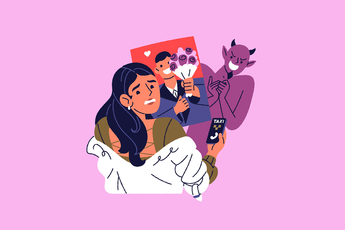 Love search, online dating app set, a Person Illustration by PaperTrident (Photo 7 of 7)