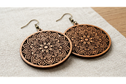 Mandala Earring SVGn, an Object Graphic by hafijul (Thumbnail 7 of 11)