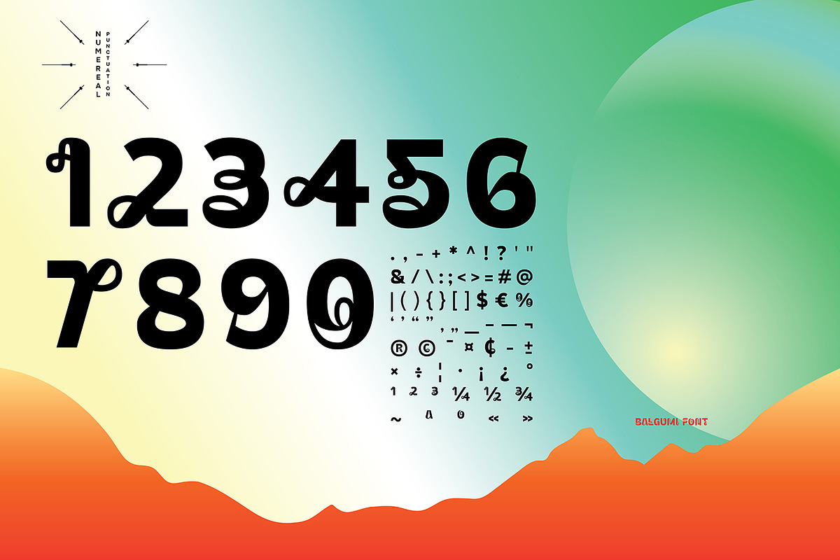 Balgumi - Experimental Font, a Sans Serif Font by Drizy (Photo 3 of 9)