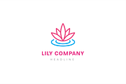 Lily logo template., a Branding & Logo Template by Anton Akhmatov (Thumbnail 3 of 3)