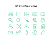 50 Interface icons pack, icons set, an Icon by Samoylov (Thumbnail 2 of 2)