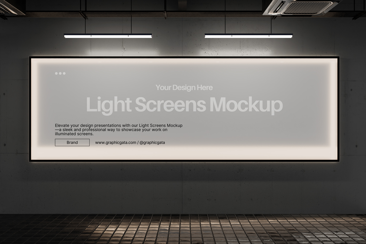 Light Screens Mockup, a Mockup by PixelPiknik (Photo 5 of 6)