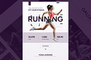Fitness Landing Page Template, an UI Kit Template by CreativeShaper (Thumbnail 2 of 6)