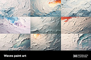 Waves paint art. 30 images, a Decorative Illustration by Handmadefont (Thumbnail 4 of 10)