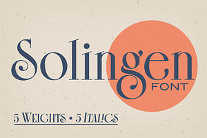 Solingen Font Family, a Serif Font by Mysterylab Designs