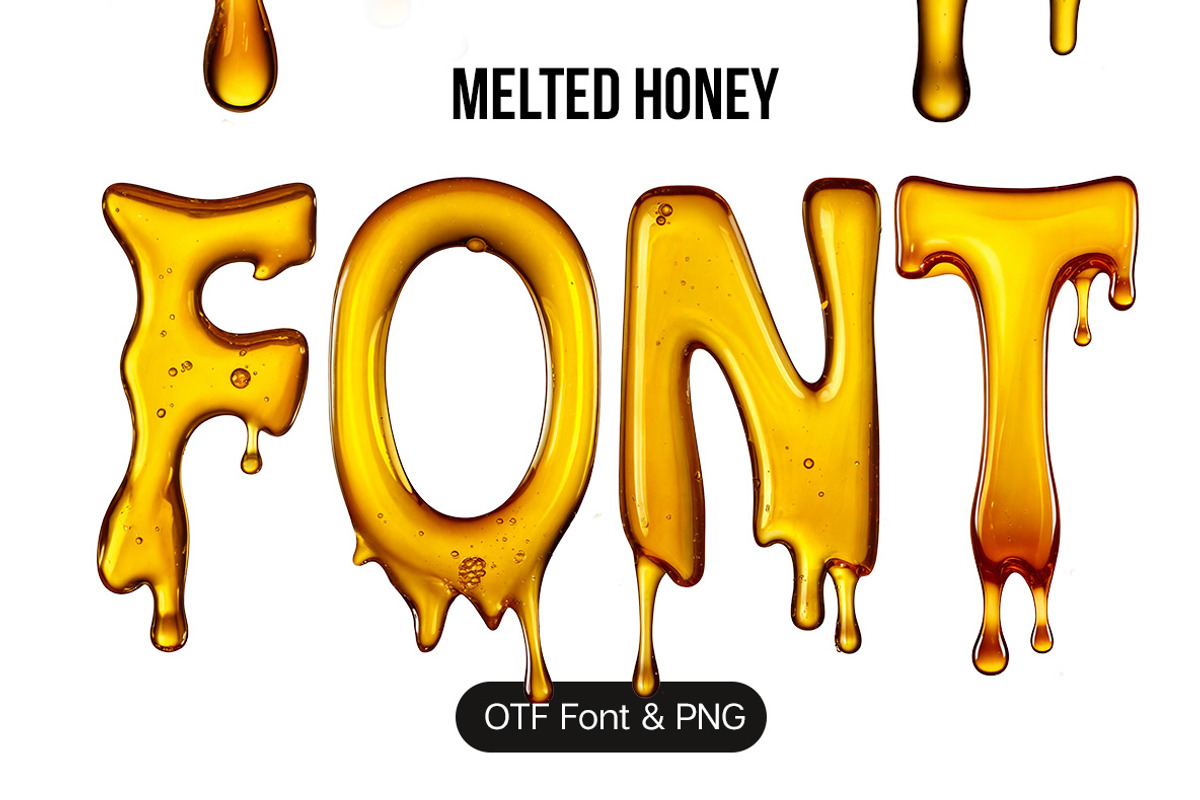 Melted Honey Font, a Font by Handmadefont (Photo 1 of 10)