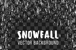 Snowfall Abstract Template