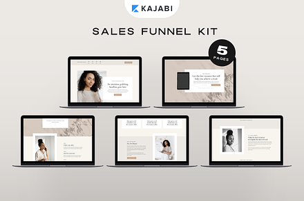 Kajabi Sales Funnel Template Bundle, a Landing Page Template by Pixel & Flow