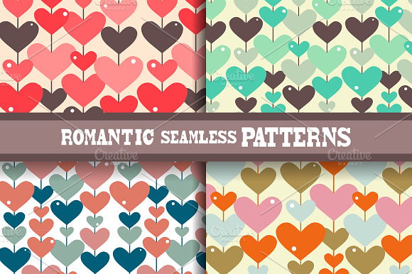 Abstract Hearts Patterns preview 2