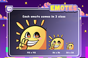 Sunshine Twitch Emote, an Emoji Icon by Pixel Picasso Studio (Thumbnail 2 of 5)