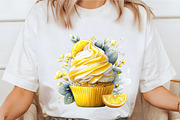 Whimsical Fruits Lemon Cupcake Clipa, an Illustration by designcity5 (Thumbnail 3 of 5)