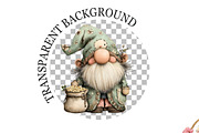Whimsical St Patrick's Day Gnome Cli, a Seasonal Illustration by Rose Art (Thumbnail 4 of 5)