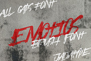 Emotios Font | All Caps Brush, a Handwritten Font by Jadatype.id (Thumbnail 1 of 7)