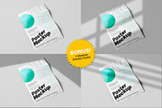 A4 Poster Folded Mockup Pack, a Mockup by Remnand Studio (Thumbnail 7 of 13)