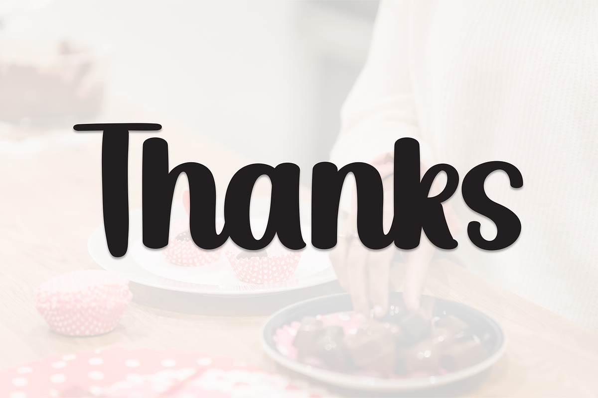 Chocolate Valentine | Script Font, a Handwritten Font by Scratchones (Photo 9 of 9)