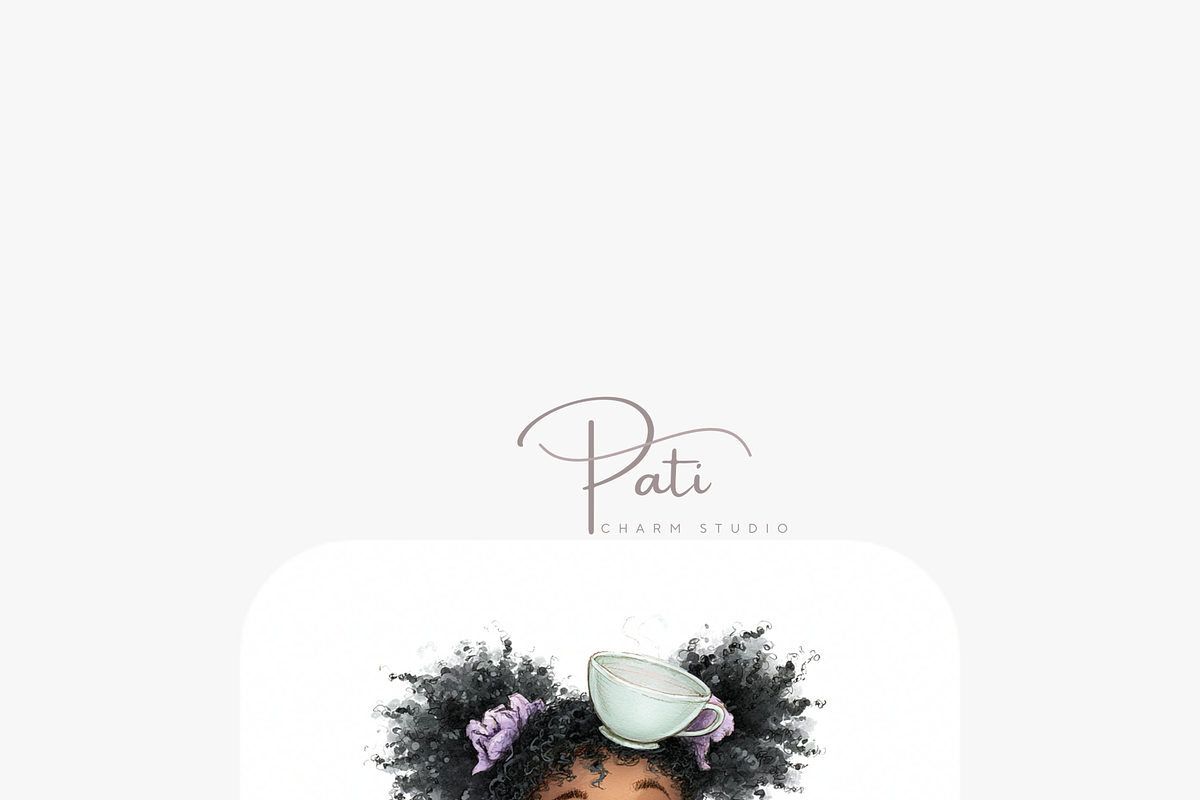20 Quirky Black Girl PNGs, a Person Illustration by Pati Charm Studio (Photo 6 of 8)