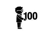 100 Days of School Crowd Silhouette, an Object Graphic by jahid234 (Thumbnail 5 of 9)
