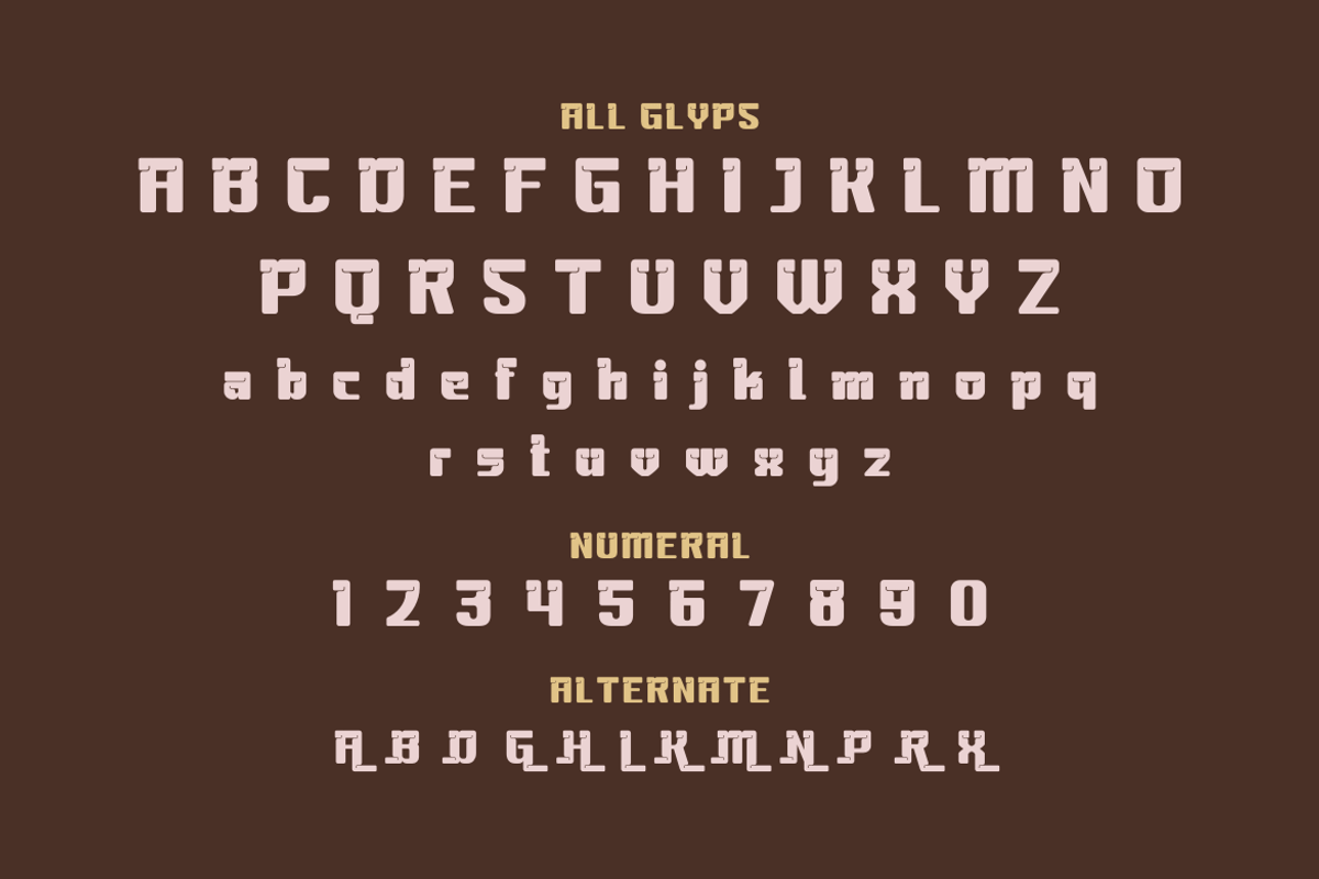Masteng | Groovy Retro Font, a Font by twinstd (Photo 10 of 14)