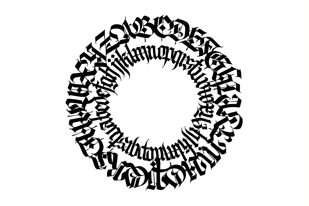 Gothic letters - 10, a Blackletter Font by GeekClick (Photo 17 of 26)