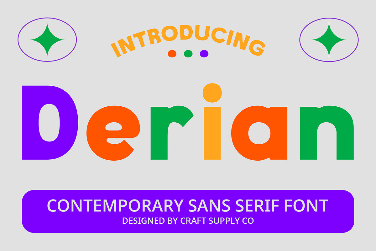 Derian – Contemporary Font, a Sans Serif Font by Craft Supply Co. (Photo 1 of 8)