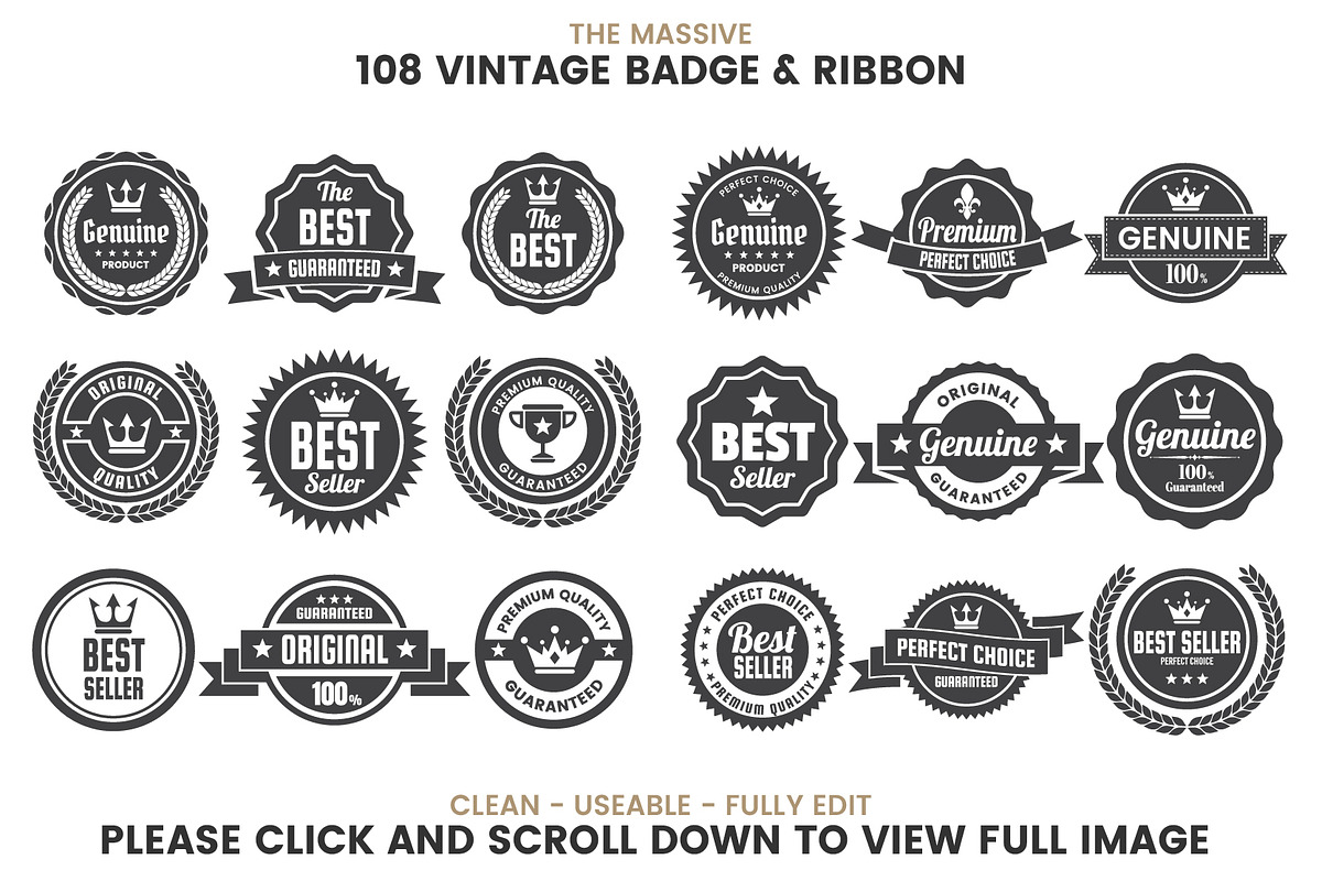 1207 Vintage Badge & Objects, a Branding & Logo Template by Toonsteb (Photo 12 of 24)